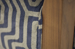 Henderson Russell Simpson Chair Grey Blue Velour 4